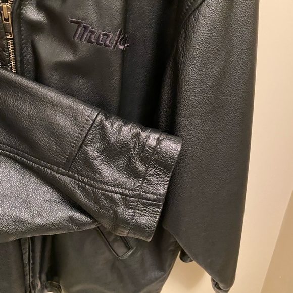 Genuine Black Leather Size M Makita Jacket - Picture 5 of 8